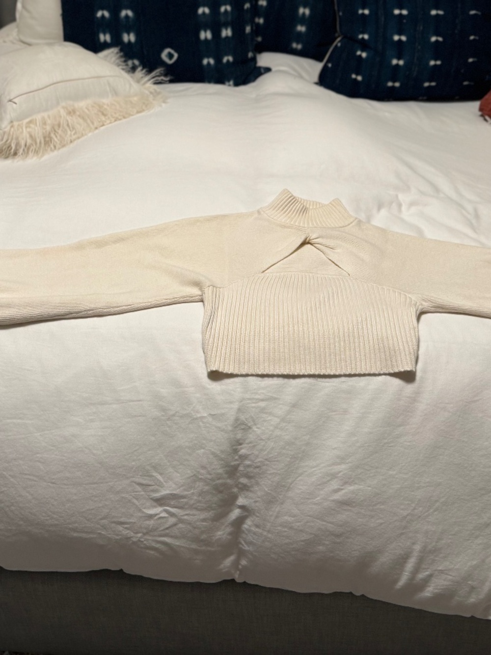 Significant Other knit Lia cream sweater sz 6